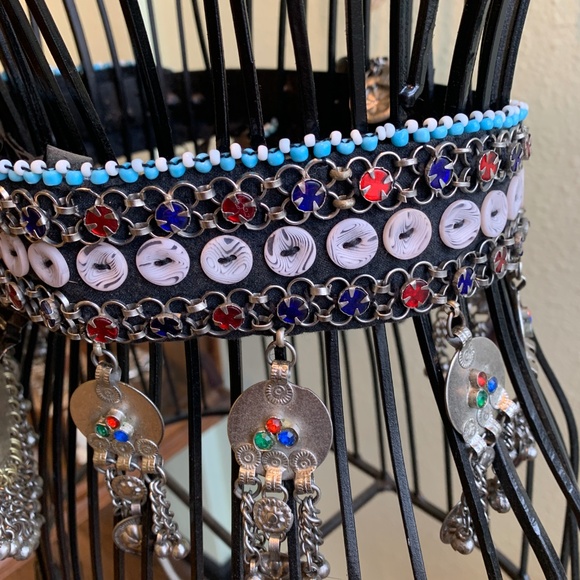 Vintage Afghani belt with pendants and dangles main image 5